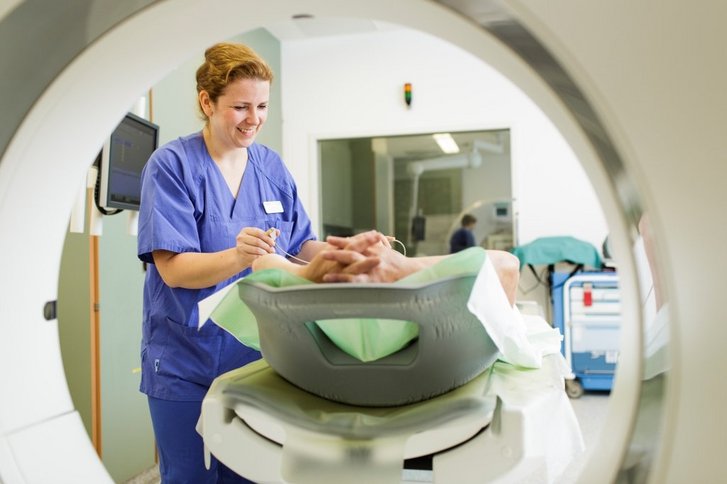 The Radiology Department conducts about 100,000 examinations per year.