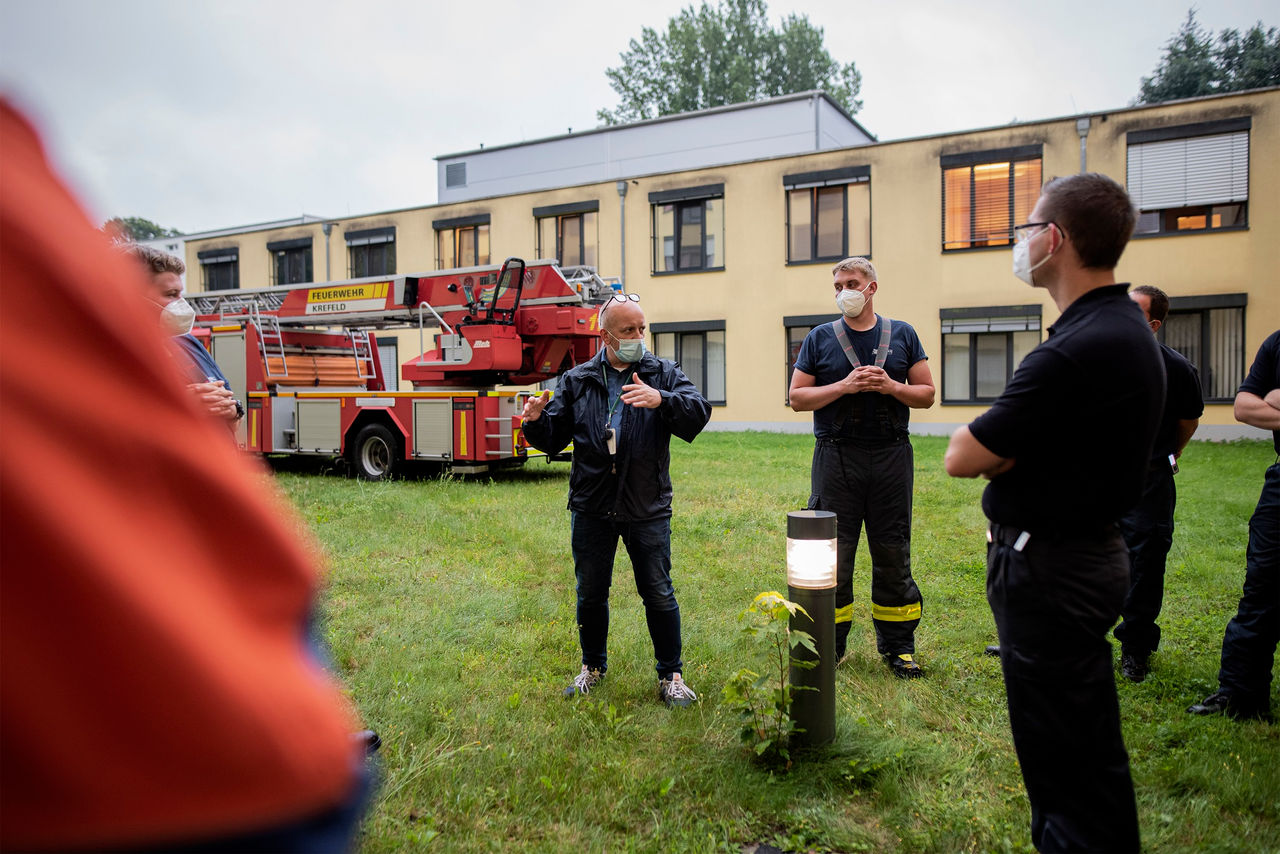 Fit für den Ernstfall: Feuerwehr übt in Hülser Klinik 