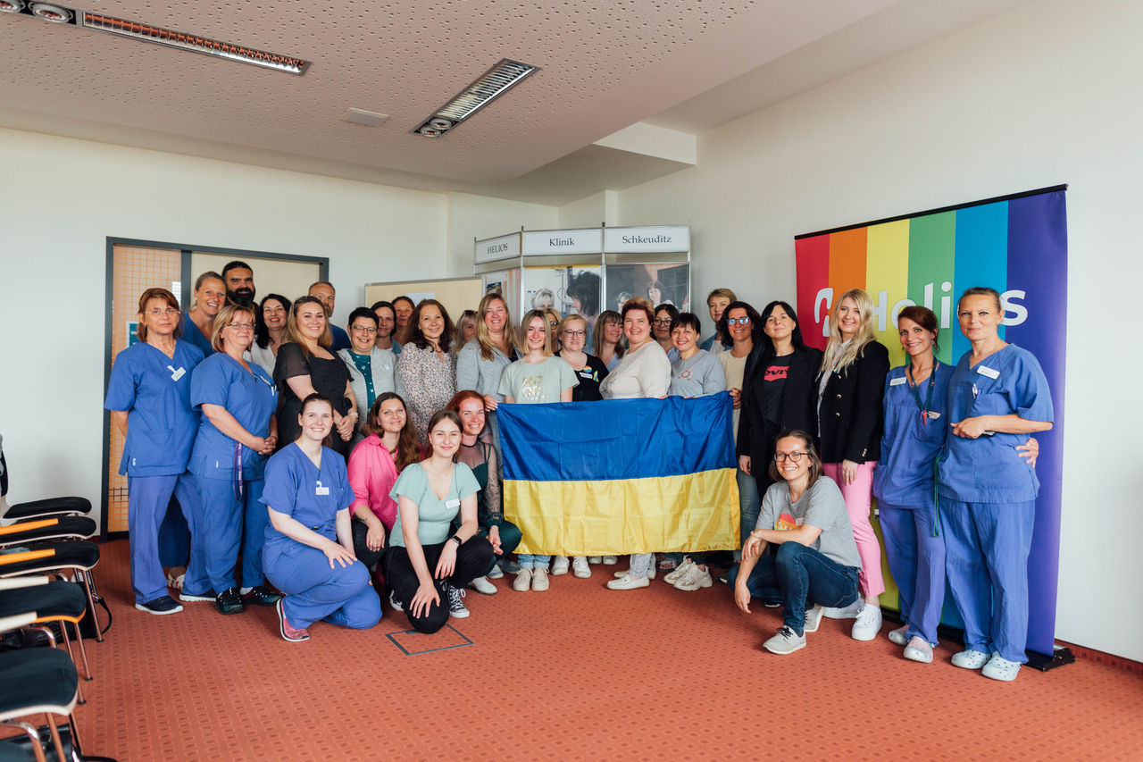 Helios Klinik Schkeuditz engagiert sich für ukrainische  Pflegekräfte