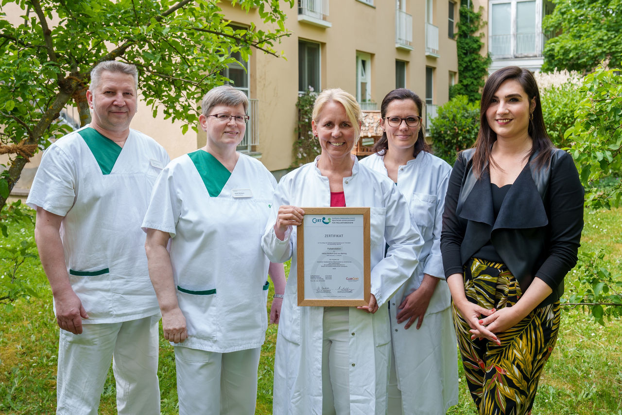 Die Palliativstation der Klinik für Palliativmedizin und Geriatrie ist als erste „zertifizierte Palliativstation“ Berlins ausgezeichnet worden