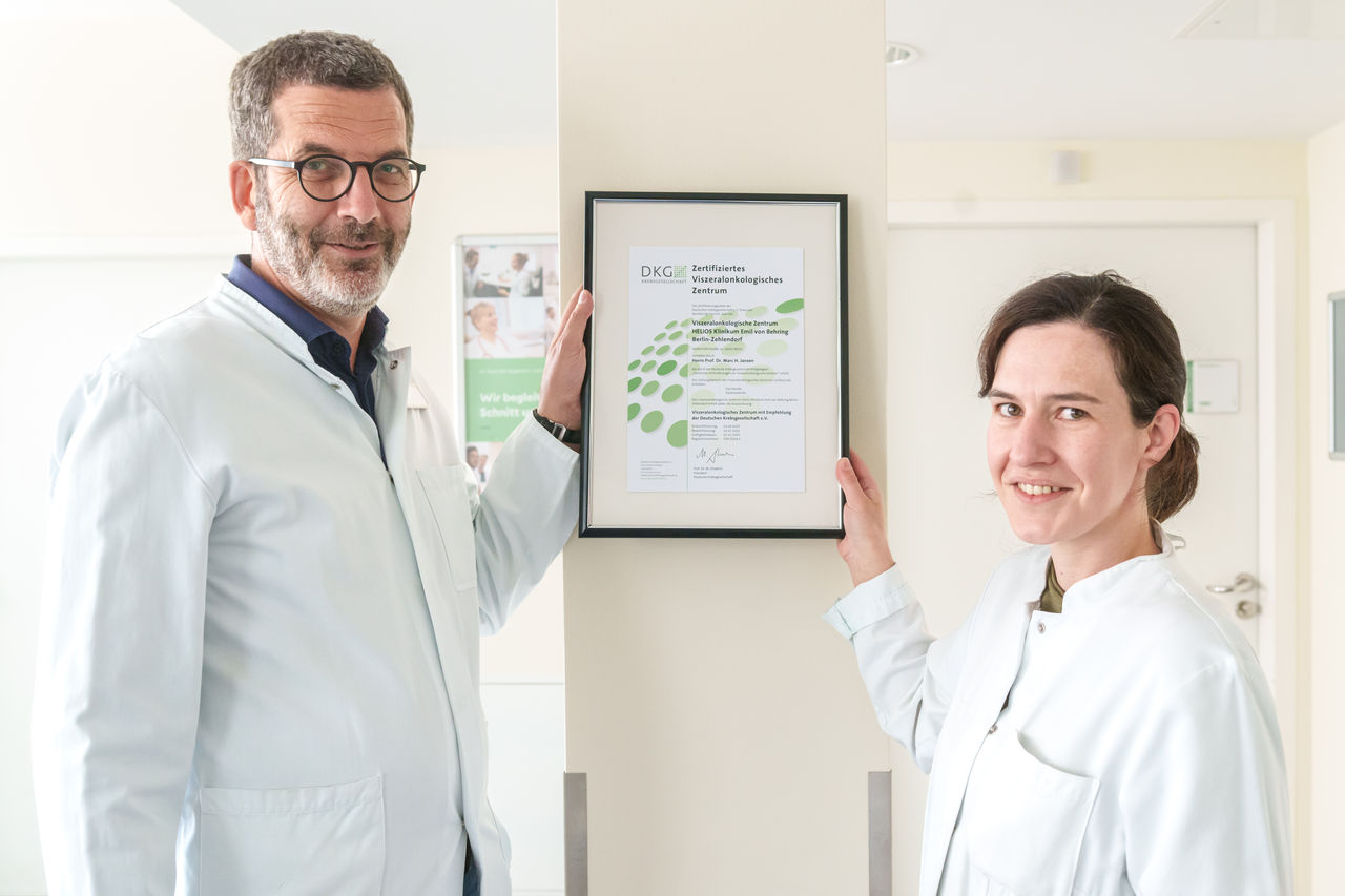 Das Viszeralonkologische Zentrum am Helios Klinikum Emil von Behring ist in Folge erneut zertifiziert worden