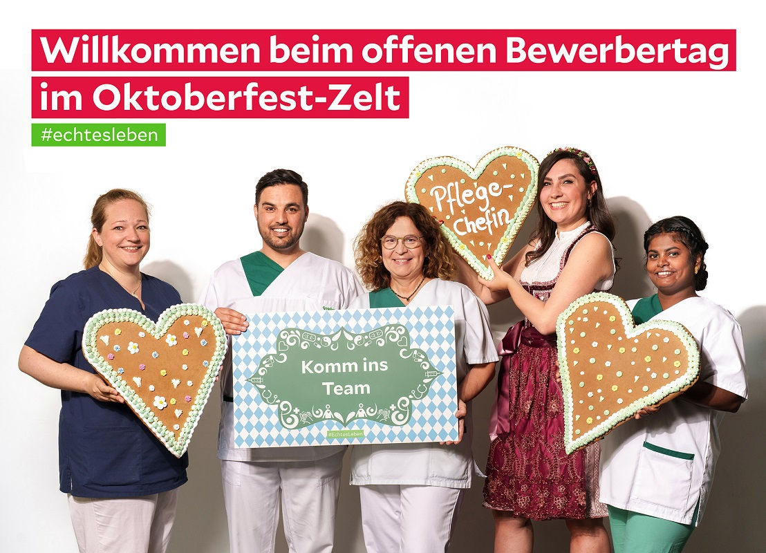 Offener Bewerbertag für Pflegekräfte am 27. September: Das Helios Klinikum Emil von Behring lädt ein ins Oktoberfest-Zelt