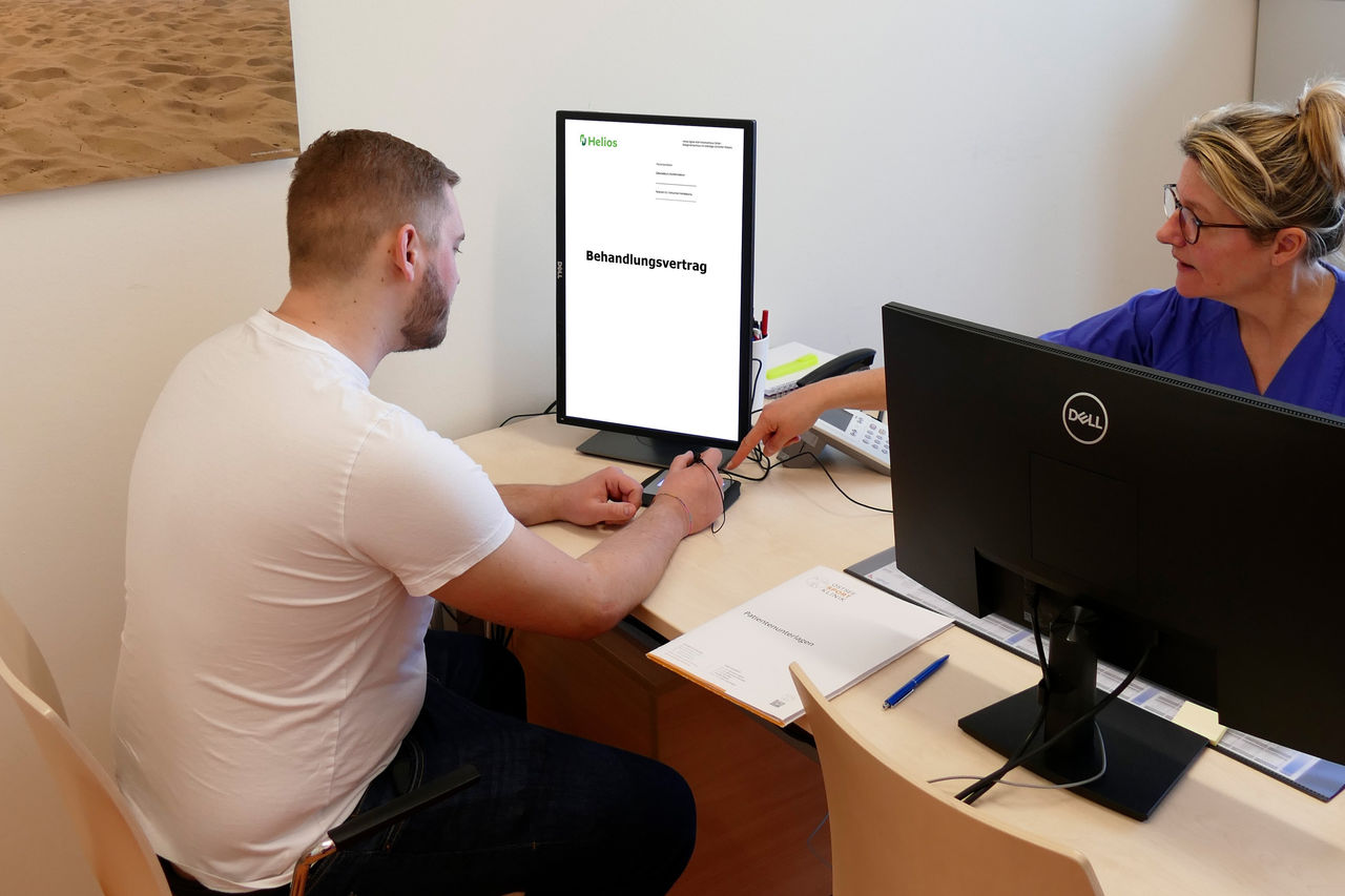 Neuer Service für Patientinnen und Patienten:  Behandlungsverträge jetzt digital unterschreiben
