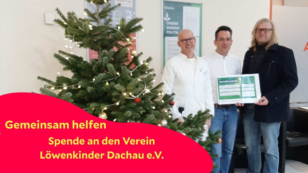 Gemeinsam helfen: Helios Amper-Klinikum spendet an den Verein Löwenkinder Dachau e.V.