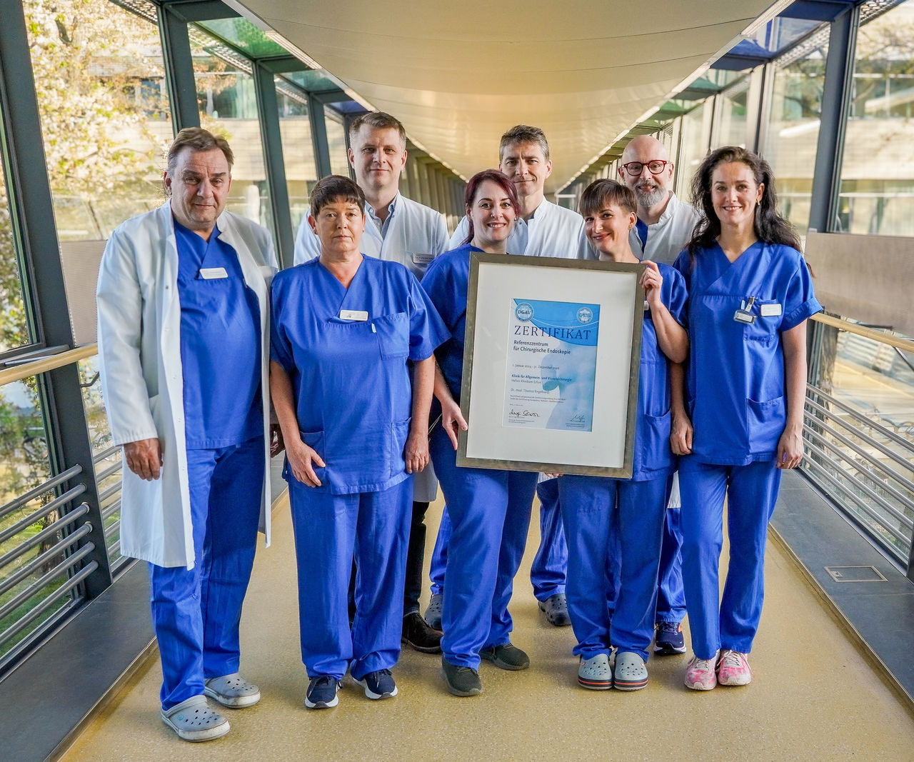 Allgemein- und Viszeralchirurgie als Referenzzentrum für Chirurgische Endoskopie ausgezeichnet