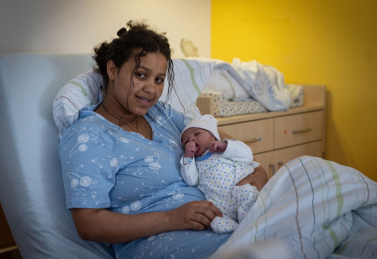 Yared Habte startet als erstes Kind ins neue Jahr