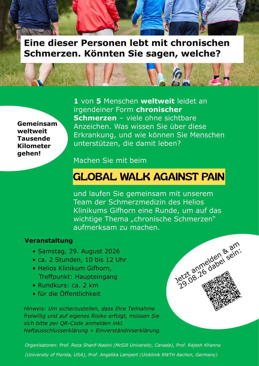 Global Walk Against Pain am 29.08.2026