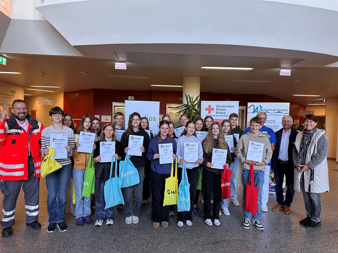 30 neue Schulsanitäter für die Wigbert-Schule ernannt