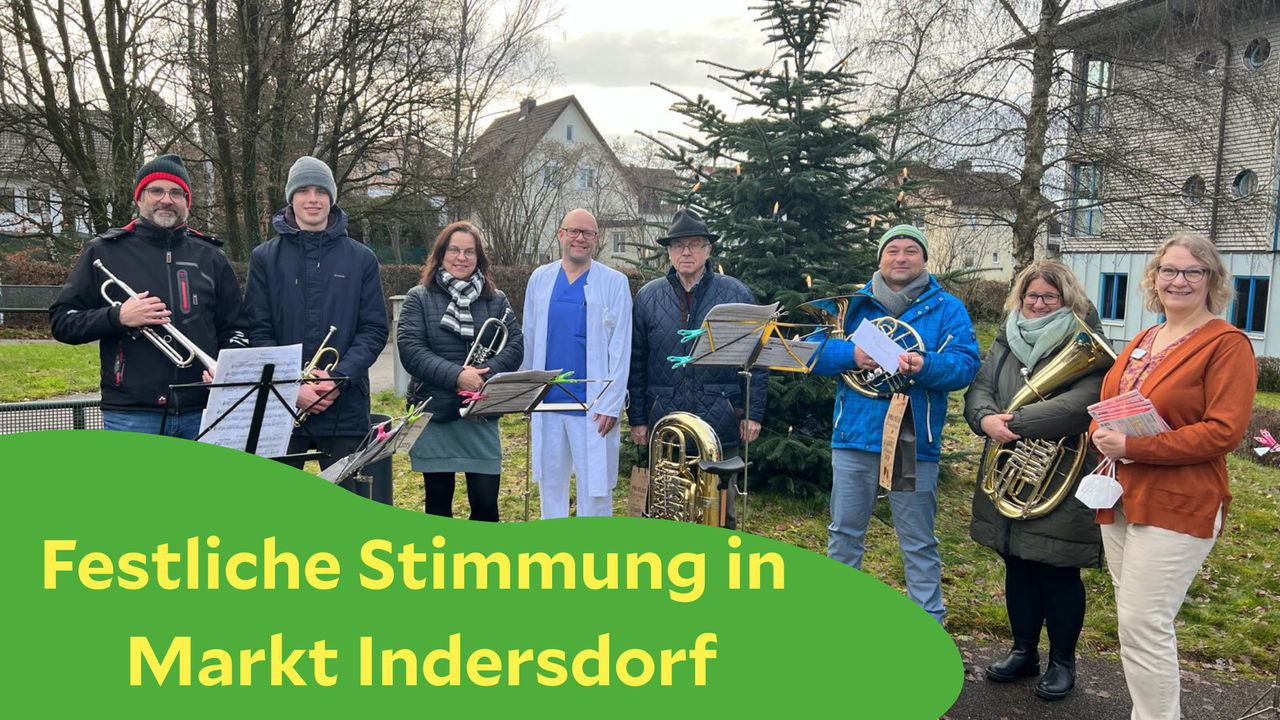 Weihnachtliche Fensterandacht und Geschenkaktion: Eine liebgewonnene Tradition der Helios-Amper Klinik Indersdorf