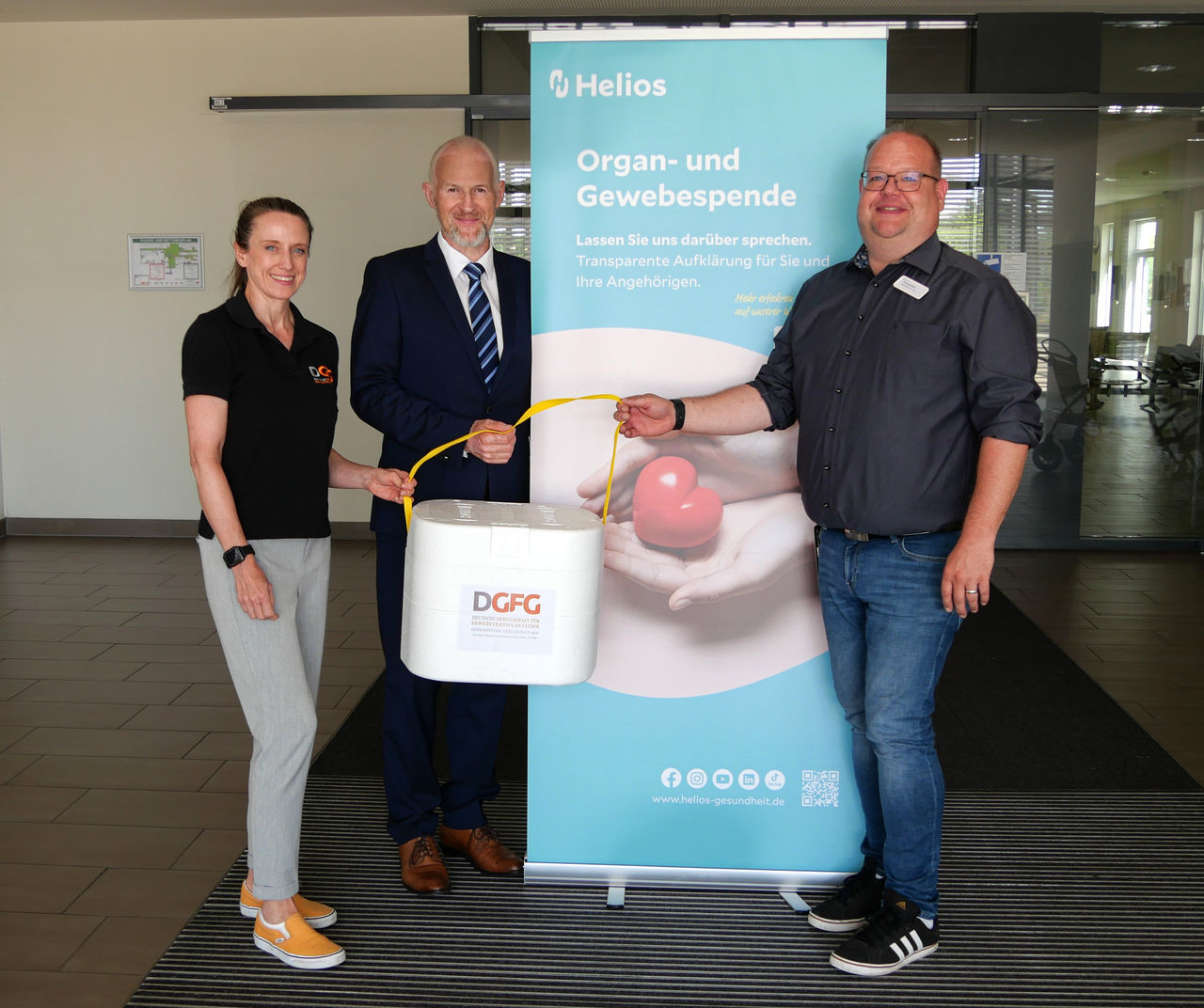 Helios Cluster Niedersachsen-Nord kooperiert mit der DGFG in der Gewebespende