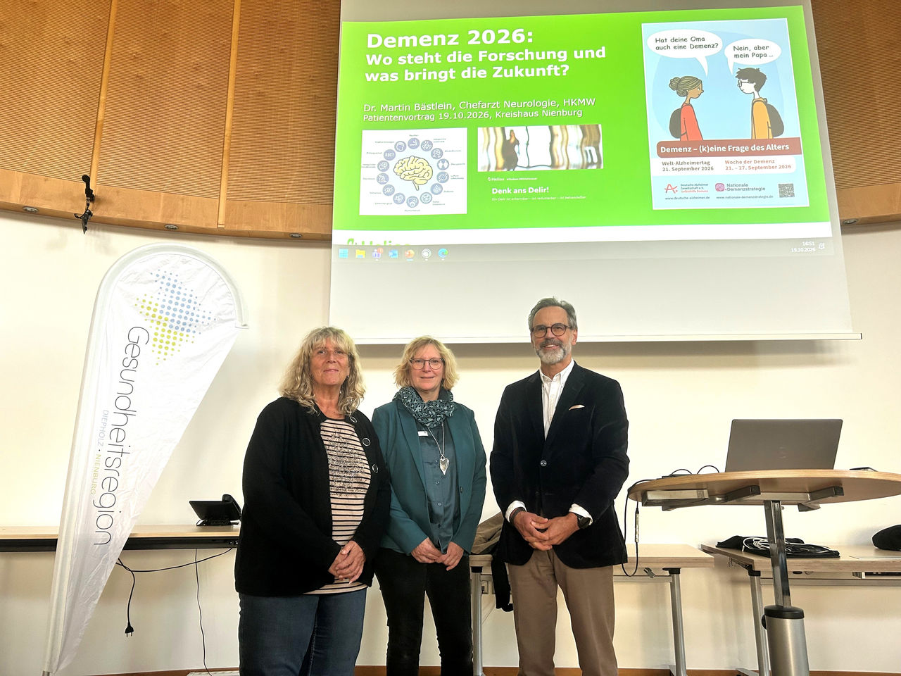 Gelungene Premiere im Kreistagssaal: Klinik und Landkreis informieren über Demenz