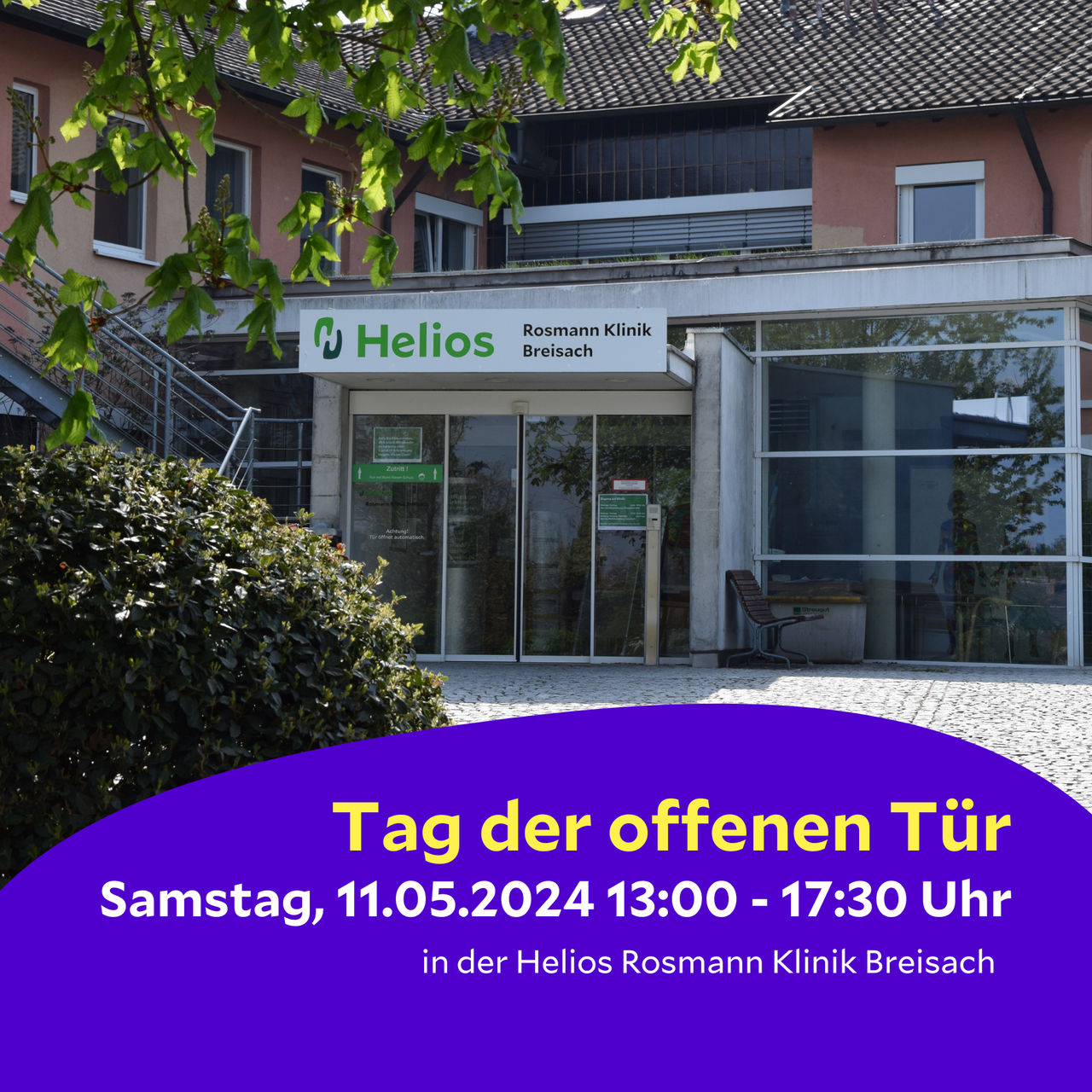 Einladung zum Tag der offenen Tür in der Helios Rosmann Klinik Breisach: "Zu Gast in Ihrer Klinik"