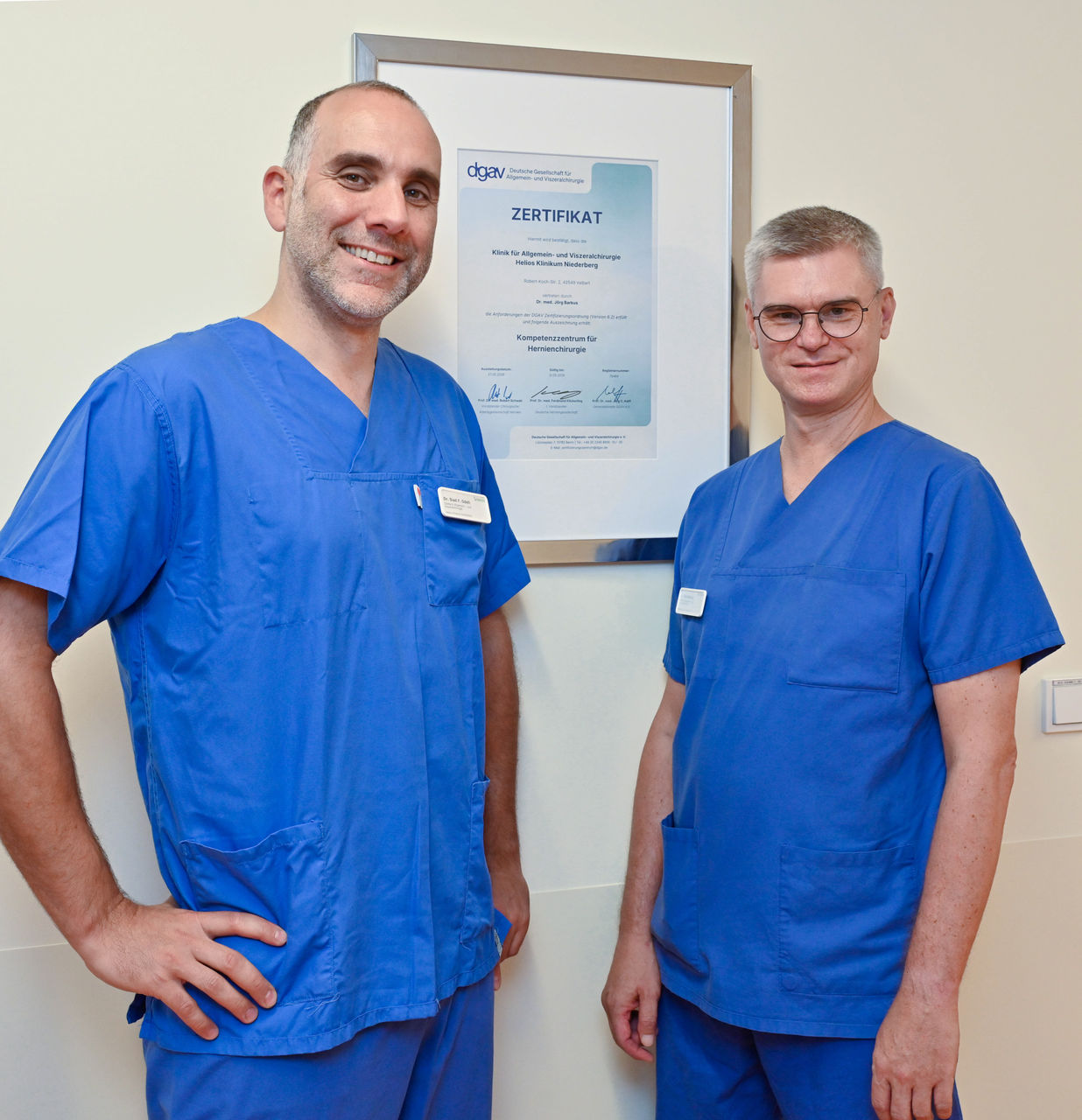 Hernienzentrum am Helios Klinikum Niederberg erneut als Kompetenzzentrum zertifiziert