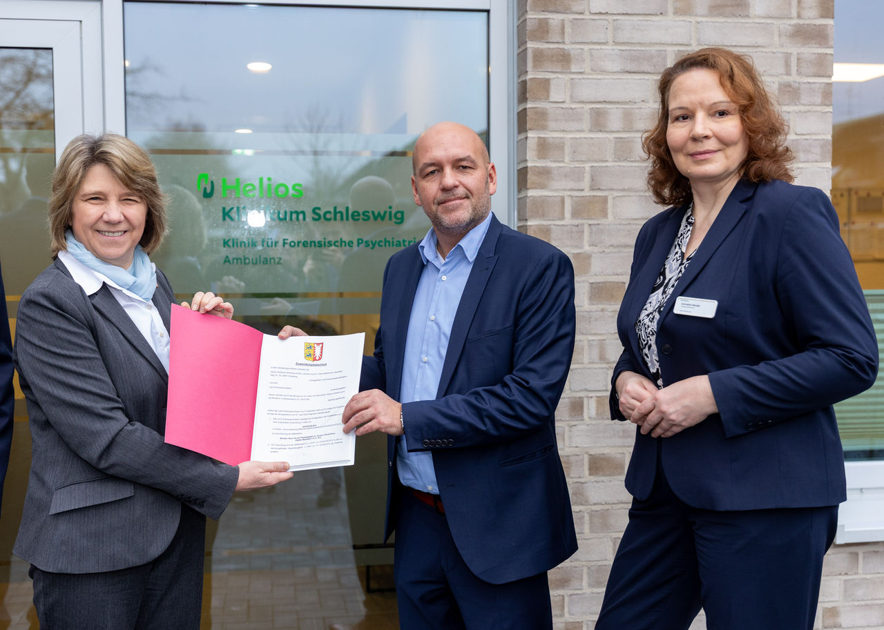 Klinik für Forensische Psychiatrie: Land Schleswig-Holstein übergibt Neubau-Förderbescheid über rund 30 Millionen Euro