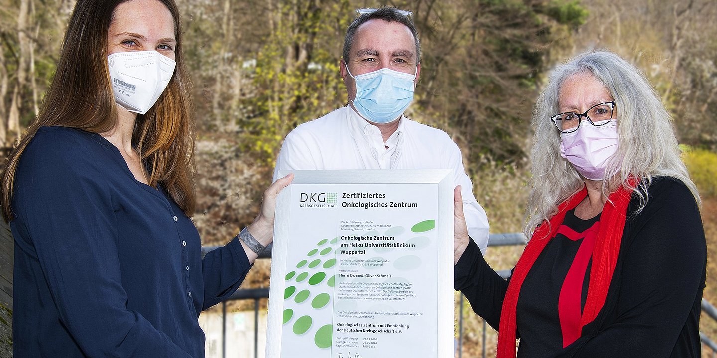 Onkologisches Zentrum am Helios Universitätsklinikum Wuppertal erfolgreich DKG-zertifiziert