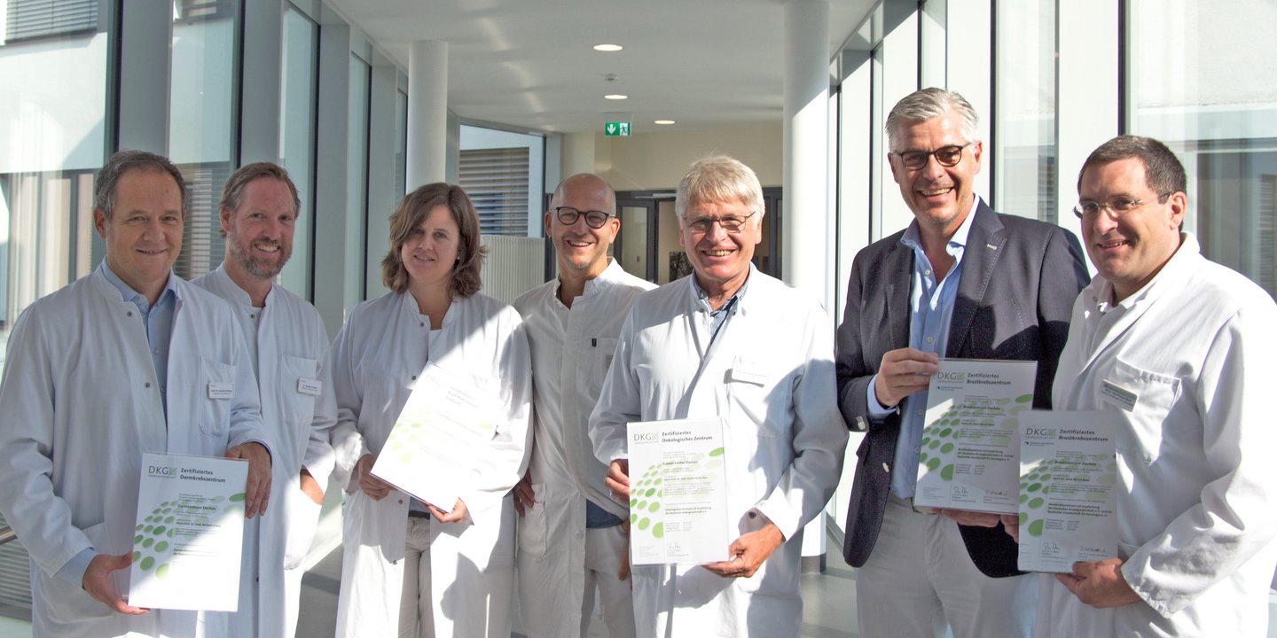 Dachauer Krebszentrum erneut für hervorragende Behandlung von Patienten mit Tumorerkrankungen ausgezeichnet