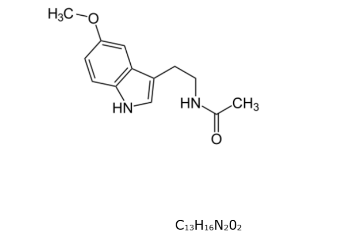 Strukturformel Melatonin