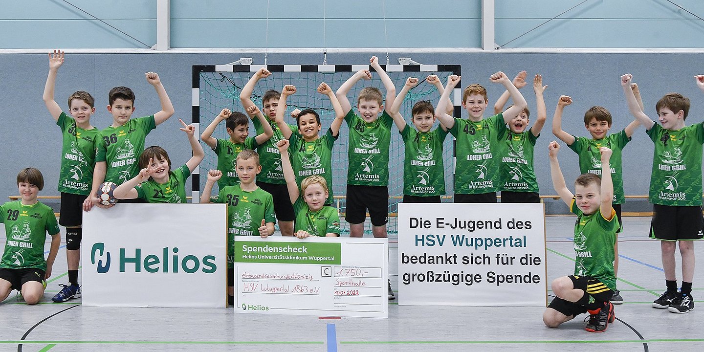 #meinTeam - Helios Universitätsklinikum Wuppertal unterstützt Sportvereine mit über 9.000 Euro