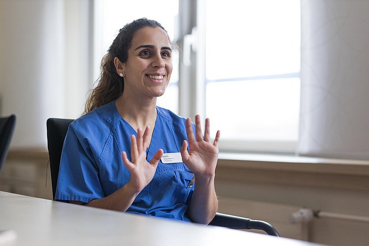 Eva Santos ist Gesundheits- und Krankenpflegerin aus Portugal