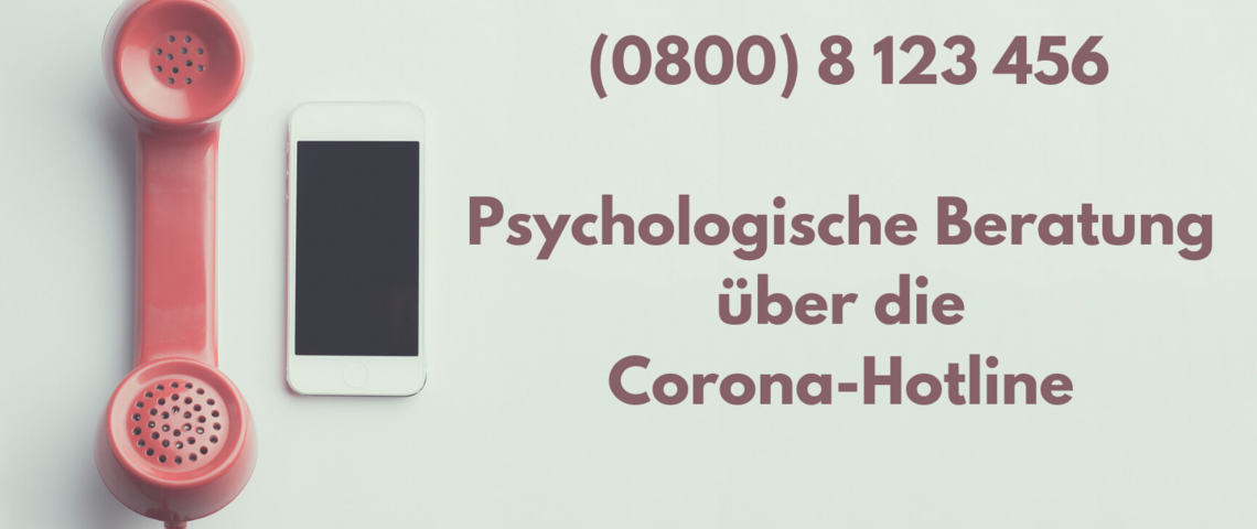 Psychologen bieten telefonische Beratung über die Corona-Hotline an