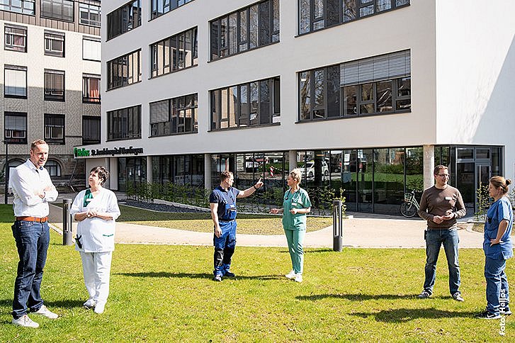 Mitarbeiter im Helios St. Josefshospital Uerdingen