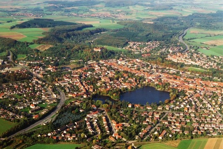 Blick auf die Stadt Herzberg.