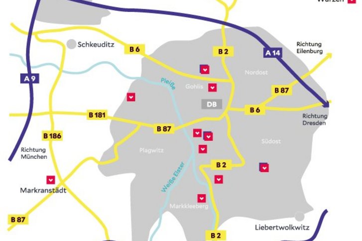 MVZ Leipzig: Gohlis Strahlentherpaie - Anfahrt 